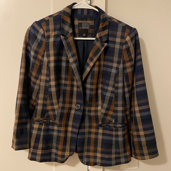 The Limited Multicolor Plaid Blazer | Size S - Picture 1 of 5